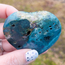 Load image into Gallery viewer, Carved Ocean Jasper Gemstone Heart