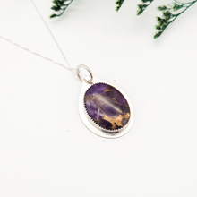Load image into Gallery viewer, Sterling Silver and Amethyst Pendant - Amethyst with Bronze