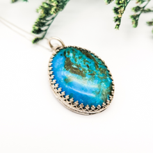 Load image into Gallery viewer, Sterling Silver and Turquoise Pendant