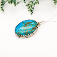 Load image into Gallery viewer, Sterling Silver and Turquoise Pendant