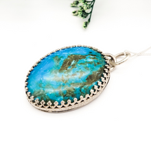 Load image into Gallery viewer, Sterling Silver and Turquoise Pendant