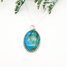 Load image into Gallery viewer, Sterling Silver and Turquoise Pendant