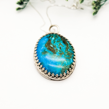 Load image into Gallery viewer, Sterling Silver and Turquoise Pendant