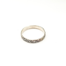 Load image into Gallery viewer, Sterling Silver Stacking Ring - Scrolling Vine Pattern