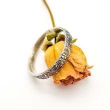 Load image into Gallery viewer, Sterling Silver Stacking Ring - Scrolling Vine Pattern