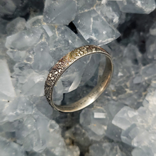 Load image into Gallery viewer, Sterling Silver Stacking Ring - Scrolling Vine Pattern