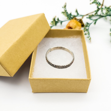Load image into Gallery viewer, Sterling Silver Stacking Ring - Scrolling Vine Pattern