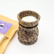 Load image into Gallery viewer, Carved Sun Soapstone Diffuser Lamp for Essential Oils or Wax Melts