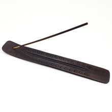 Load image into Gallery viewer, Black Mango Wood Stick Incense Burner