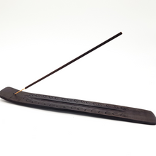 Load image into Gallery viewer, Black Mango Wood Stick Incense Burner