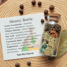Load image into Gallery viewer, Small bottle of herbs for attracting money