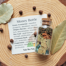 Load image into Gallery viewer, Small bottle of herbs for attracting money