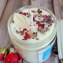 Load image into Gallery viewer, Healing intention candle with crystals