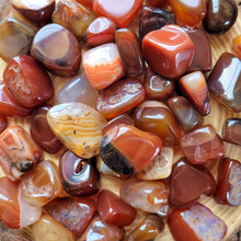 Load image into Gallery viewer, Carnelian tumbled crystals