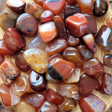 Load image into Gallery viewer, Carnelian tumbled gemstones