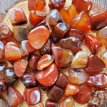 Load image into Gallery viewer, Carnelian tumbled gemstones