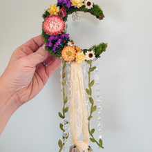 Load image into Gallery viewer, Witches Bells Crescent Moon Wreath
