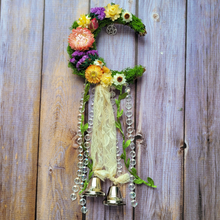 Load image into Gallery viewer, Witches Bells Crescent Moon Wreath