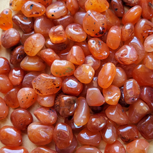 Load image into Gallery viewer, Carnelian Tumbled Gemstones - 0.5-0.75 inch