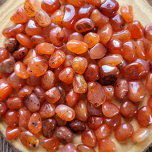 Load image into Gallery viewer, Carnelian Tumbled Gemstones - 0.5-0.75 inch