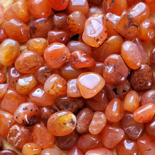 Load image into Gallery viewer, Carnelian Tumbled Gemstones - 0.5-0.75 inch
