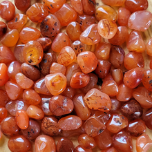 Load image into Gallery viewer, Carnelian Tumbled Gemstones - 0.5-0.75 inch