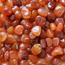Load image into Gallery viewer, Carnelian Tumbled Gemstones - 0.5-0.75 inch