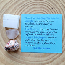 Load image into Gallery viewer, Gemstone set for cancer zodaic sign
