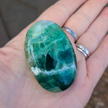 Load image into Gallery viewer, Green Fluorite Palm Stone - 2 inch