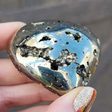 Load image into Gallery viewer, Pyrite Heart Carving - 2.5 inch