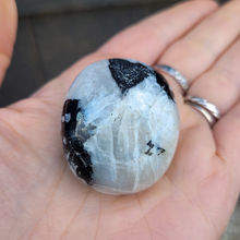 Load image into Gallery viewer, Rainbow Moonstone Palm Stone - 2 inch