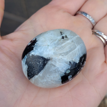 Load image into Gallery viewer, Rainbow Moonstone Palm Stone - 2 inch