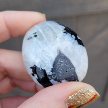 Load image into Gallery viewer, Rainbow Moonstone Palm Stone - 2 inch