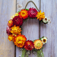 Load image into Gallery viewer, Witches Bells Crescent Moon Wreath