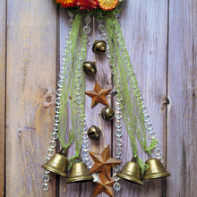 Load image into Gallery viewer, Witches Bells Crescent Moon Wreath