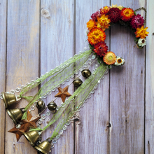 Load image into Gallery viewer, Witches Bells Crescent Moon Wreath