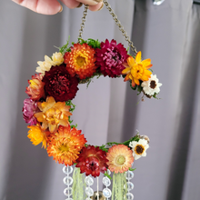 Load image into Gallery viewer, Witches Bells Crescent Moon Wreath