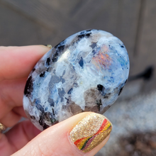 Load image into Gallery viewer, Rainbow Moonstone Palm Stone - 2.25 inch