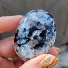 Load image into Gallery viewer, Rainbow Moonstone Palm Stone - 2.25 inch