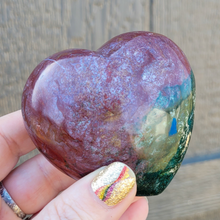 Load image into Gallery viewer, Carved Ocean Jasper Gemstone Heart