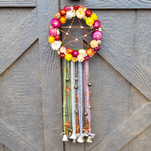 Load image into Gallery viewer, Witches Bells Door Wreath with Willow Pentagram
