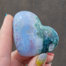 Load image into Gallery viewer, Ocean Jasper Gemstone Heart