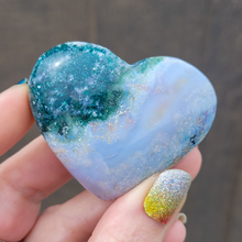 Load image into Gallery viewer, Ocean Jasper Gemstone Heart