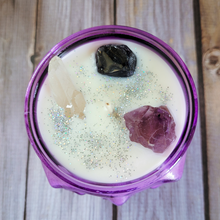 Load image into Gallery viewer, Bitches Brew Purple Skull Soy Wax Candle - 15 oz