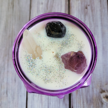 Load image into Gallery viewer, Bitches Brew Purple Skull Soy Wax Candle - 15 oz