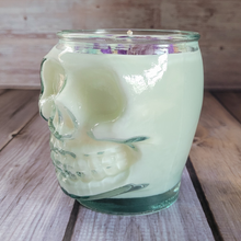 Load image into Gallery viewer, Spring Rains Soy Wax Skull Candle - 15 oz