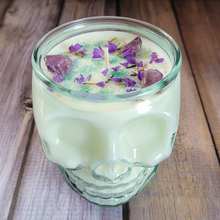 Load image into Gallery viewer, Spring Rains Soy Wax Skull Candle - 15 oz