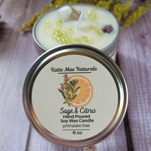 Load image into Gallery viewer, Manifest That Shit Soy Wax Candle (Sage and Citrus) - 6 oz
