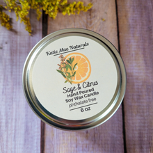 Load image into Gallery viewer, Manifest That Shit Soy Wax Candle (Sage and Citrus) - 6 oz