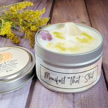 Load image into Gallery viewer, Manifest That Shit Soy Wax Candle (Sage and Citrus) - 6 oz
